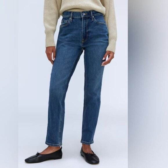 Everlane Denim - Everlane Womens Size 30 Jeans 90s Cheeky Jean High-Rise Blue Organic Cotton NEW